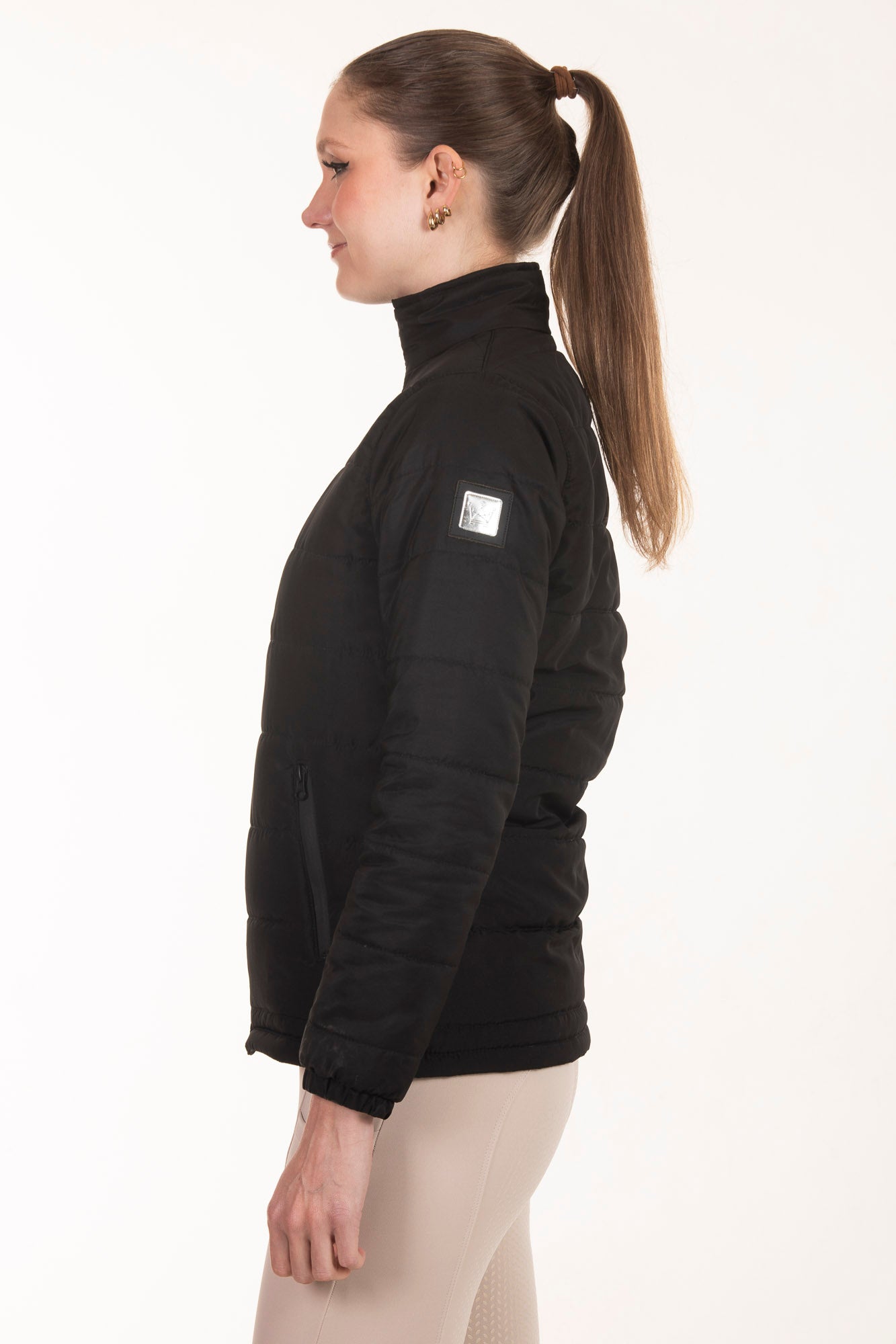 Jaqueta Hipismo Puffer Preta