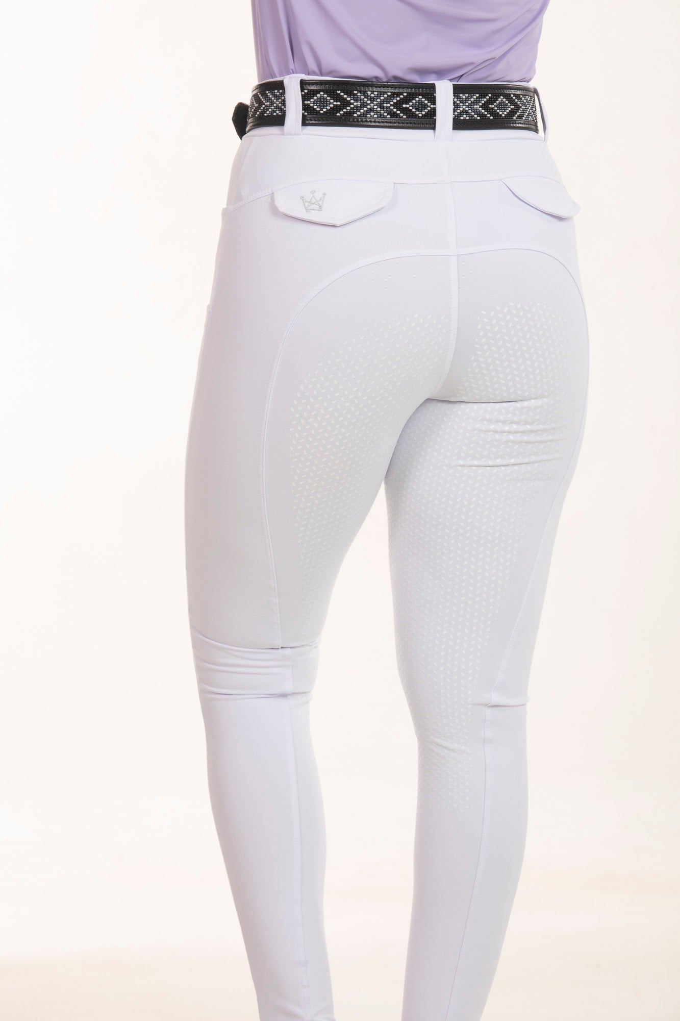 Culote Hipismo Legging Cristal Branco