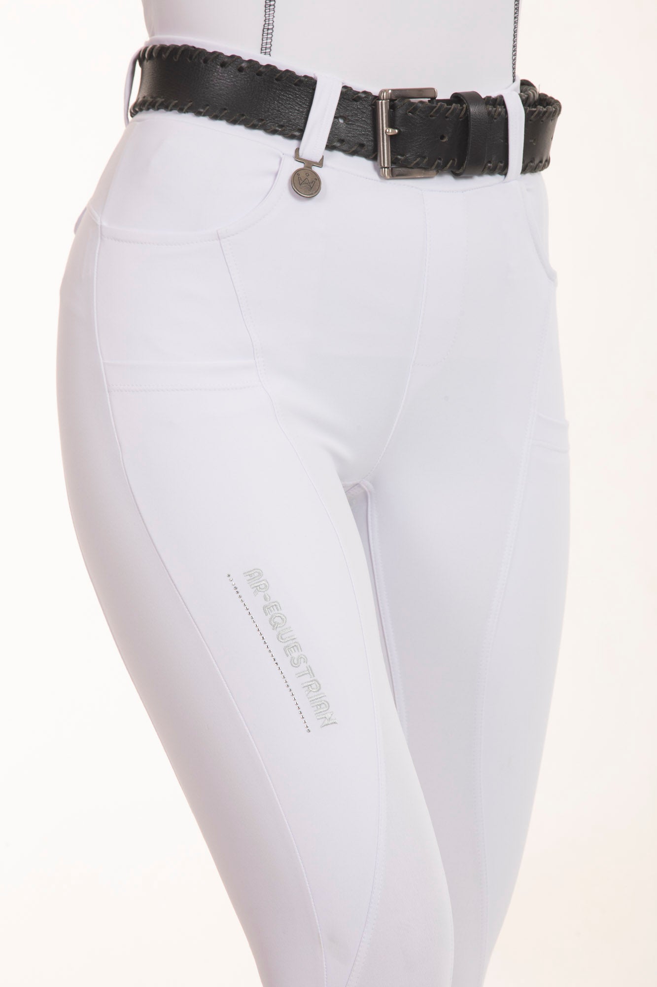 Culote Hipismo Legging Cristal Branco