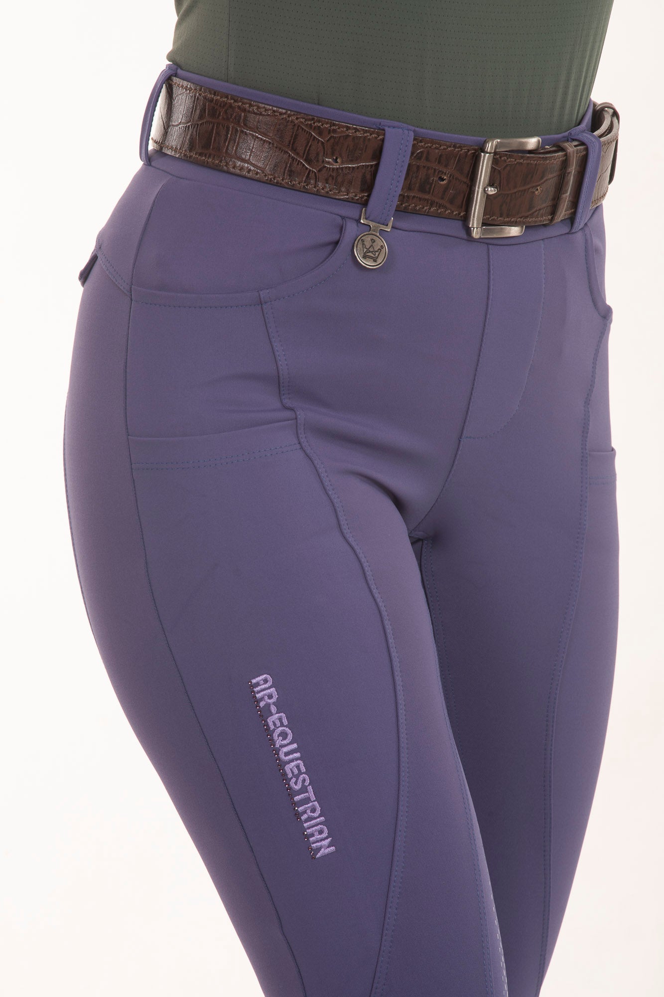 Culote Hipismo Legging Cristal Azul Crepúsculo