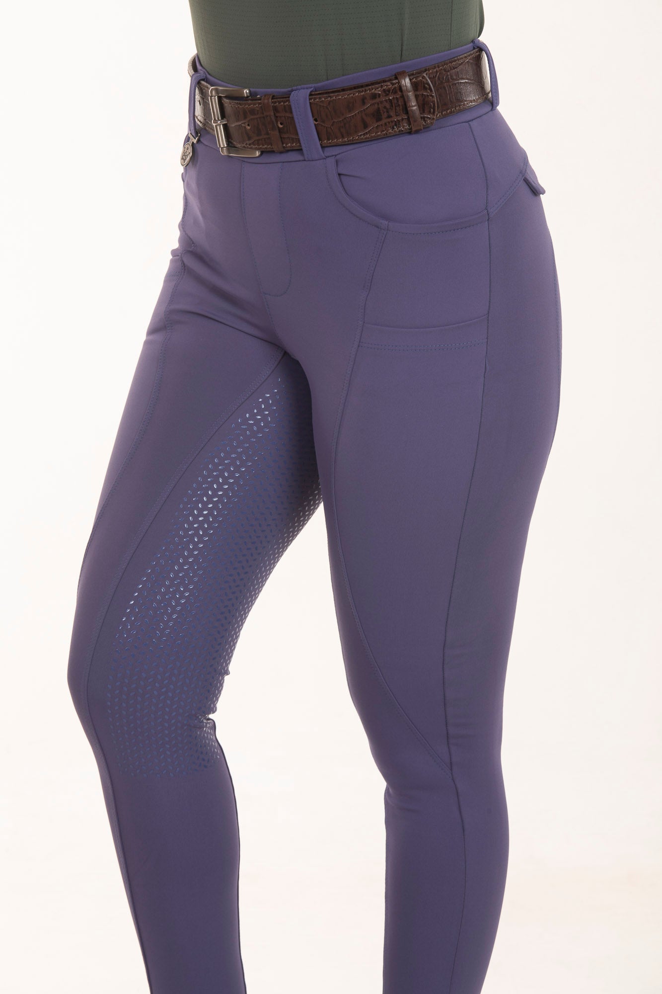 Culote Hipismo Legging Cristal Azul Crepúsculo