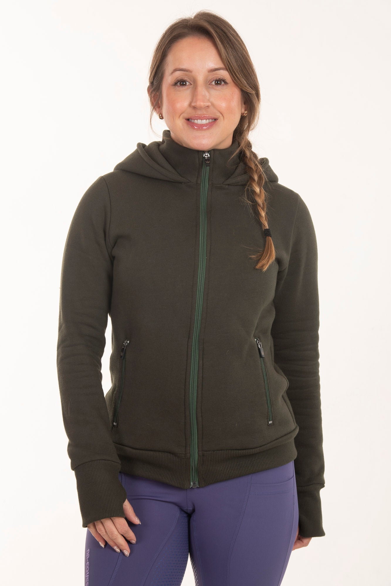 Jaqueta Hipismo Moletom Verde Cacto – AR Equestrian