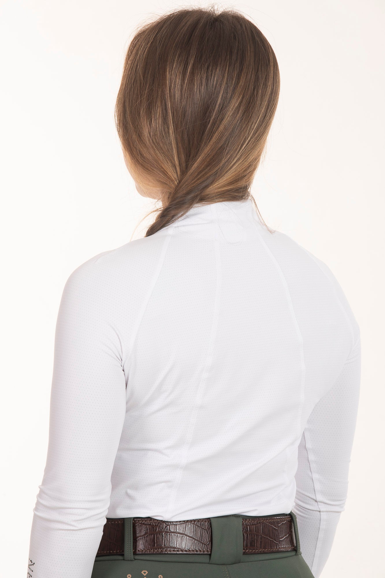 Camisa Hipismo Gomos Fresh Cristal Manga Longa Branca