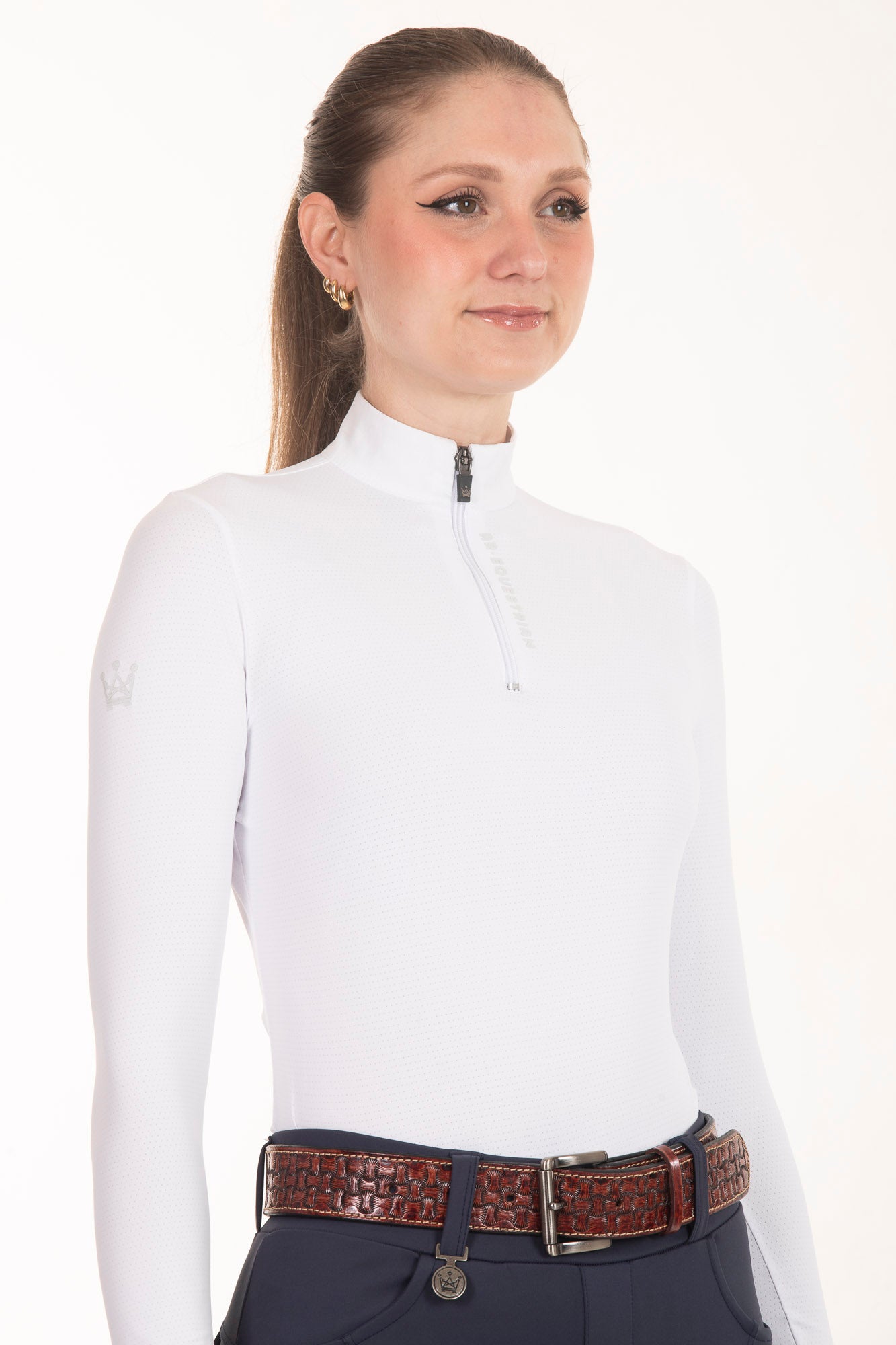 Camisa Hipismo Fresh Manga Longa Branca