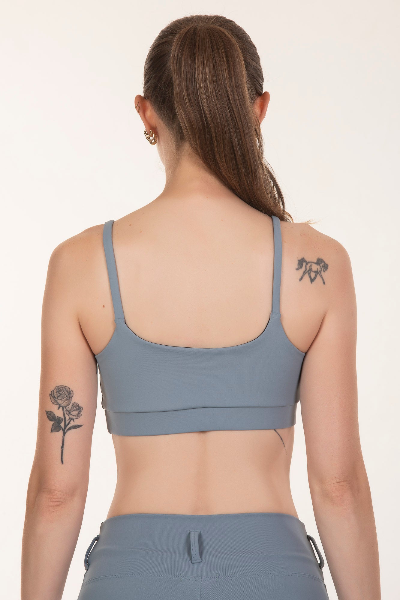 Top Treino Fitness Azul Céu