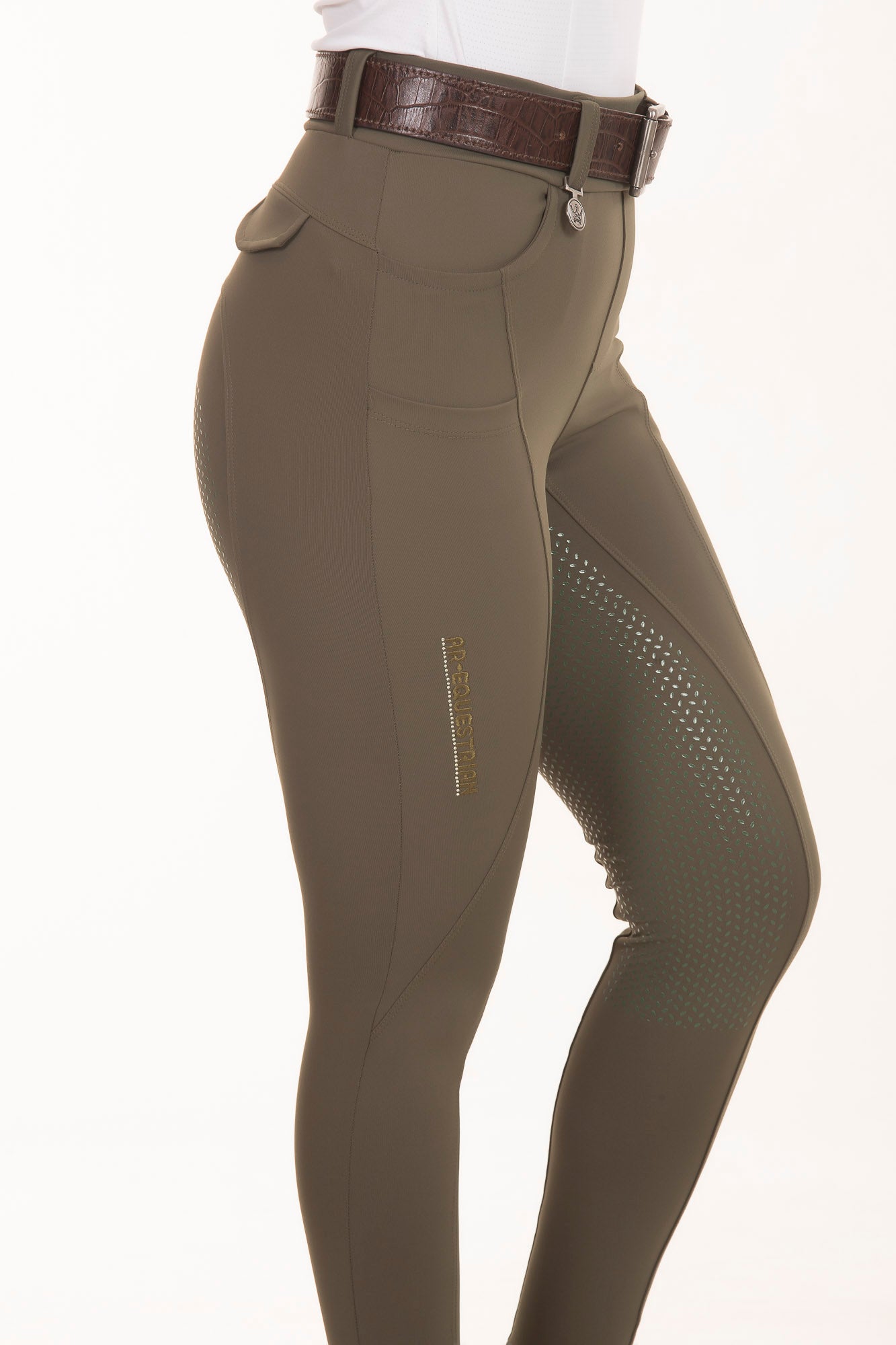 Culote Hipismo Legging Cristal Oliva