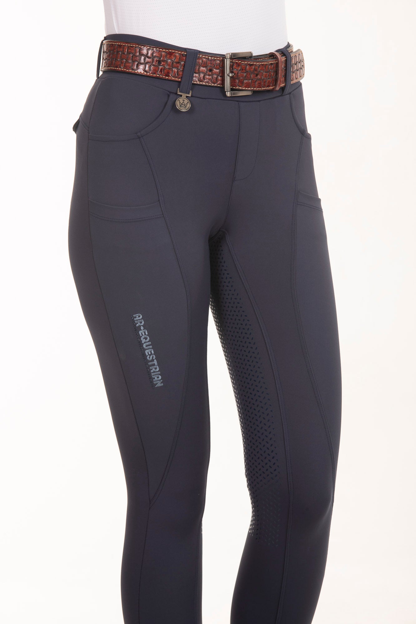 Culote Hipismo Legging Cristal Azul Dark