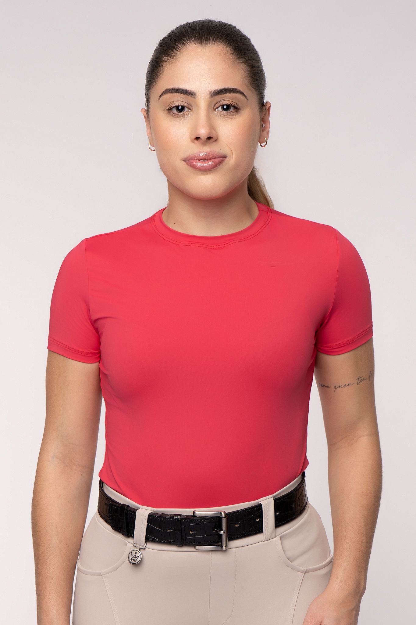 Camiseta Básica Hipismo Manga Curta Lichia