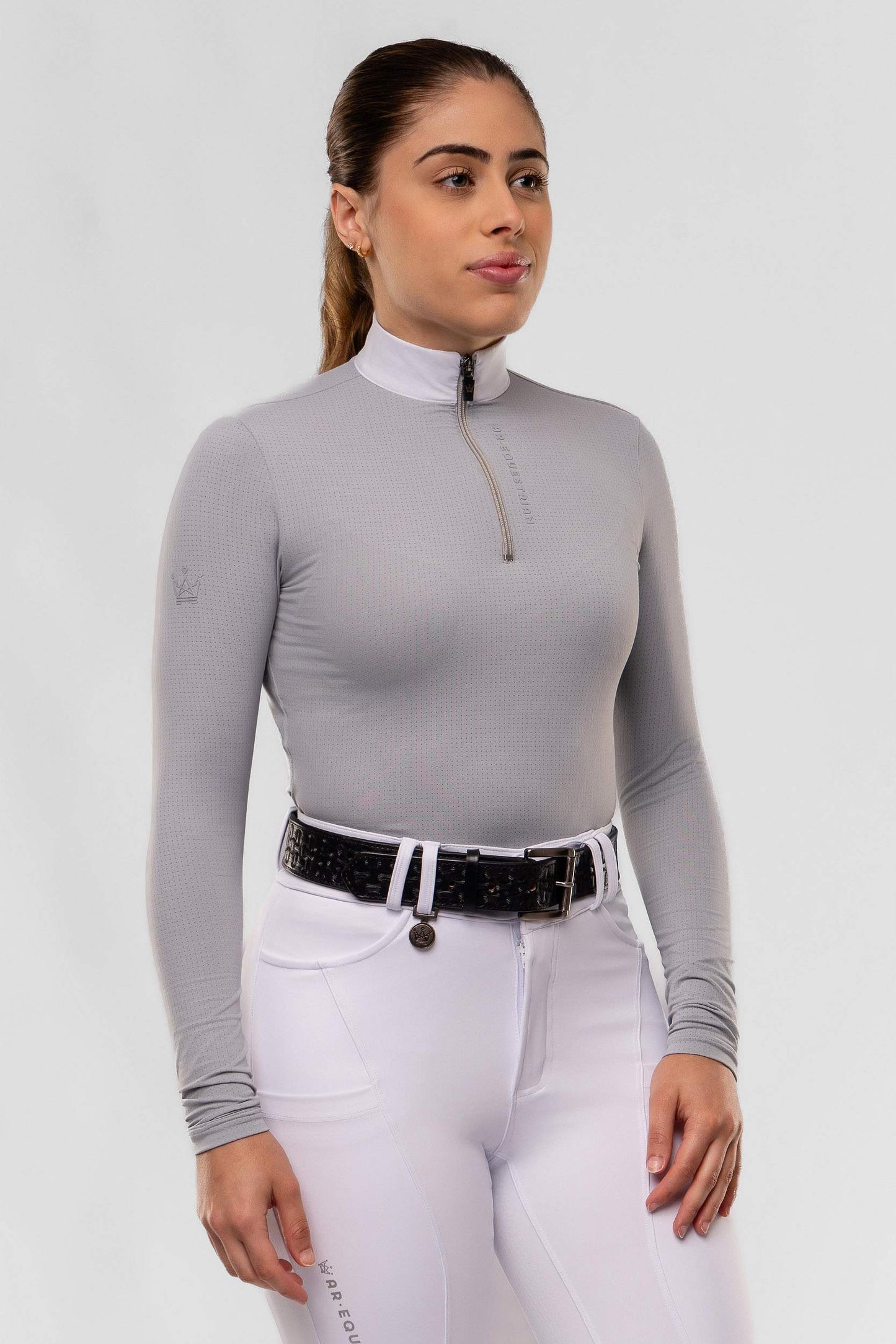 Camisa Hipismo Fresh Manga Longa Platina Prova