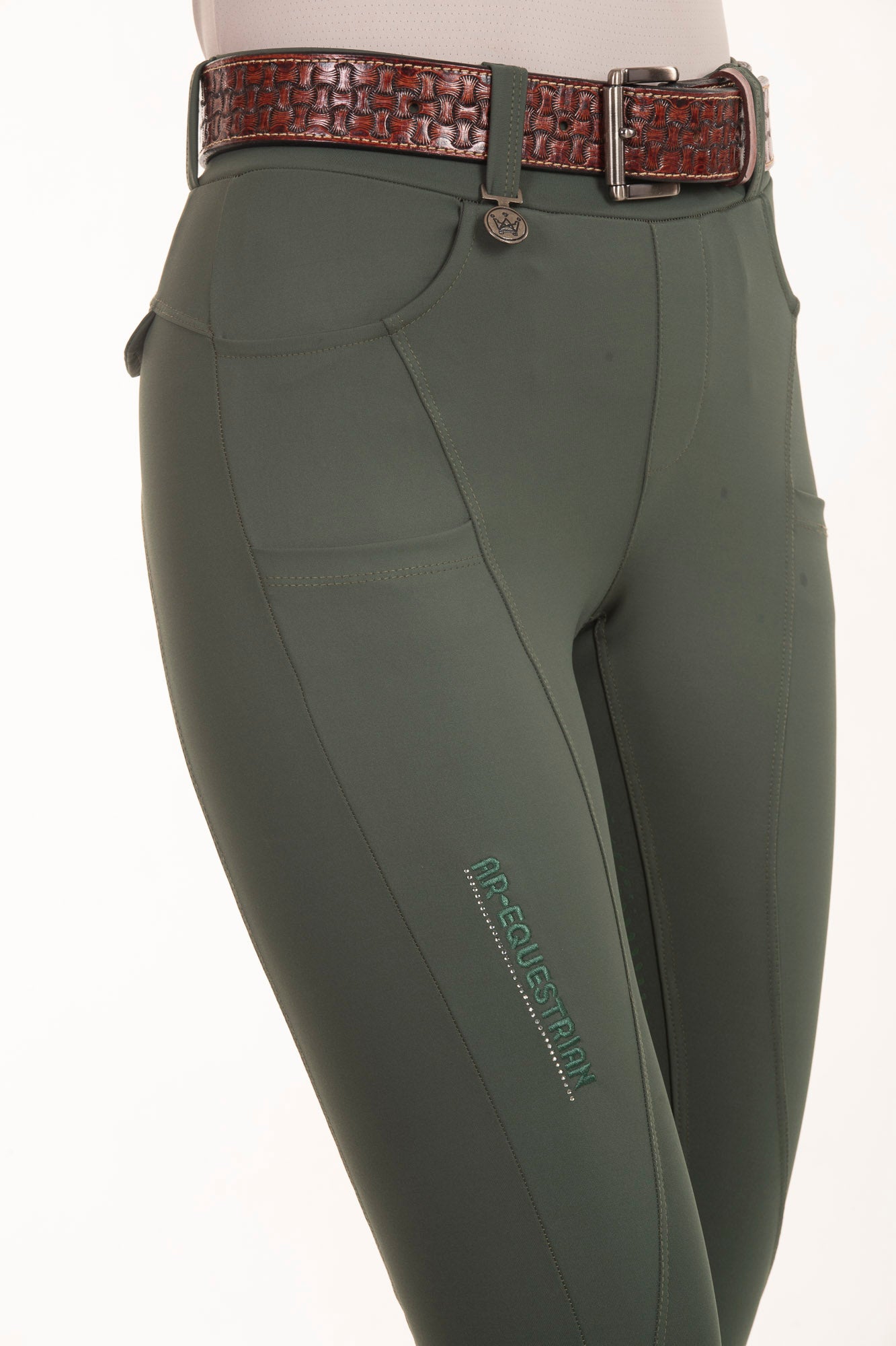 Culote Hipismo Legging Cristal Verde Cacto