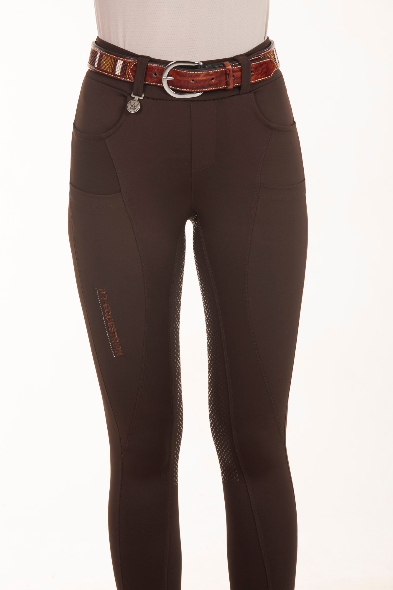 Culote Hipismo Legging Cristal Café