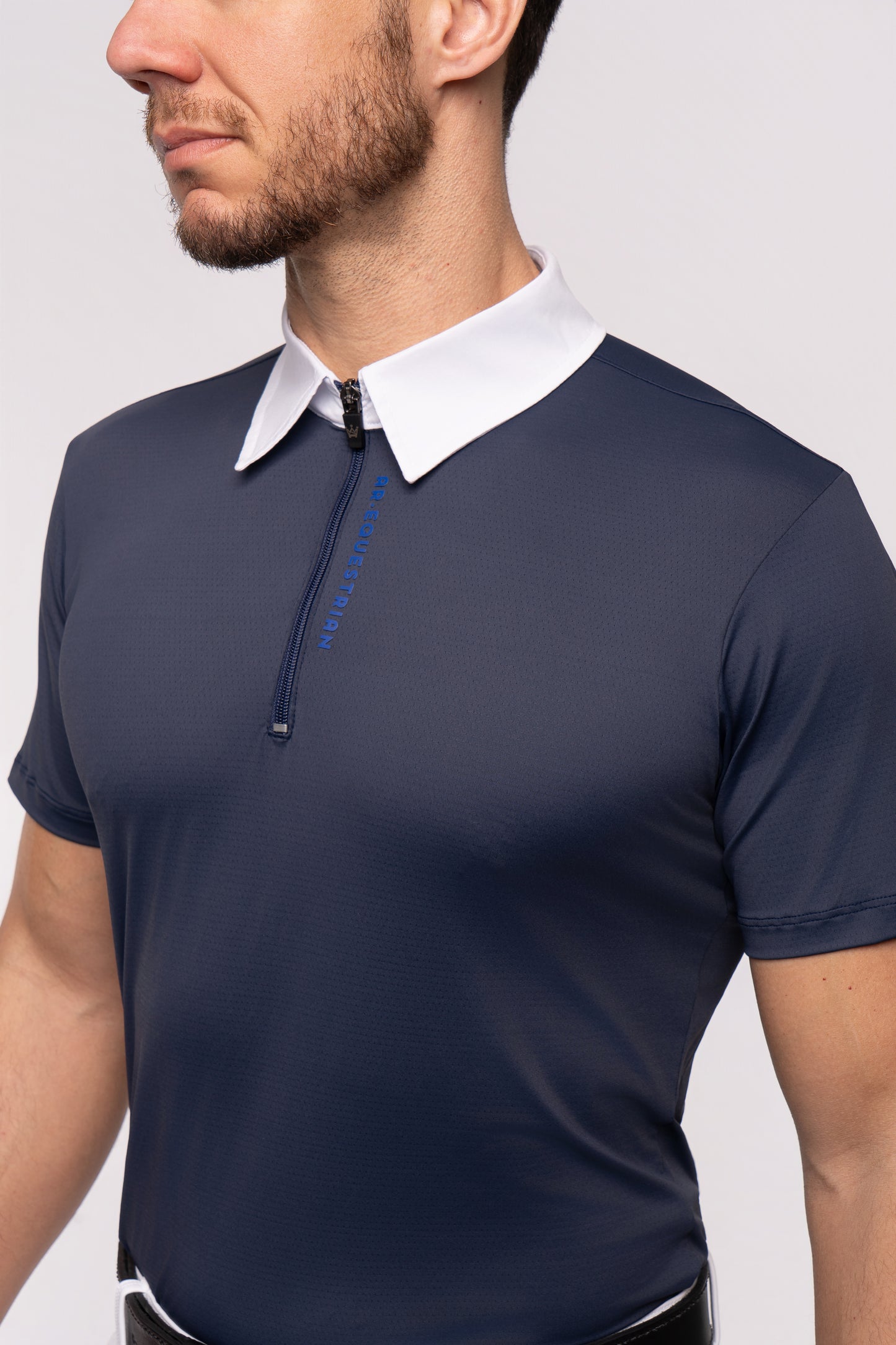 Camisa Hipismo Fresh Polo Manga Curta Masculina Marinho