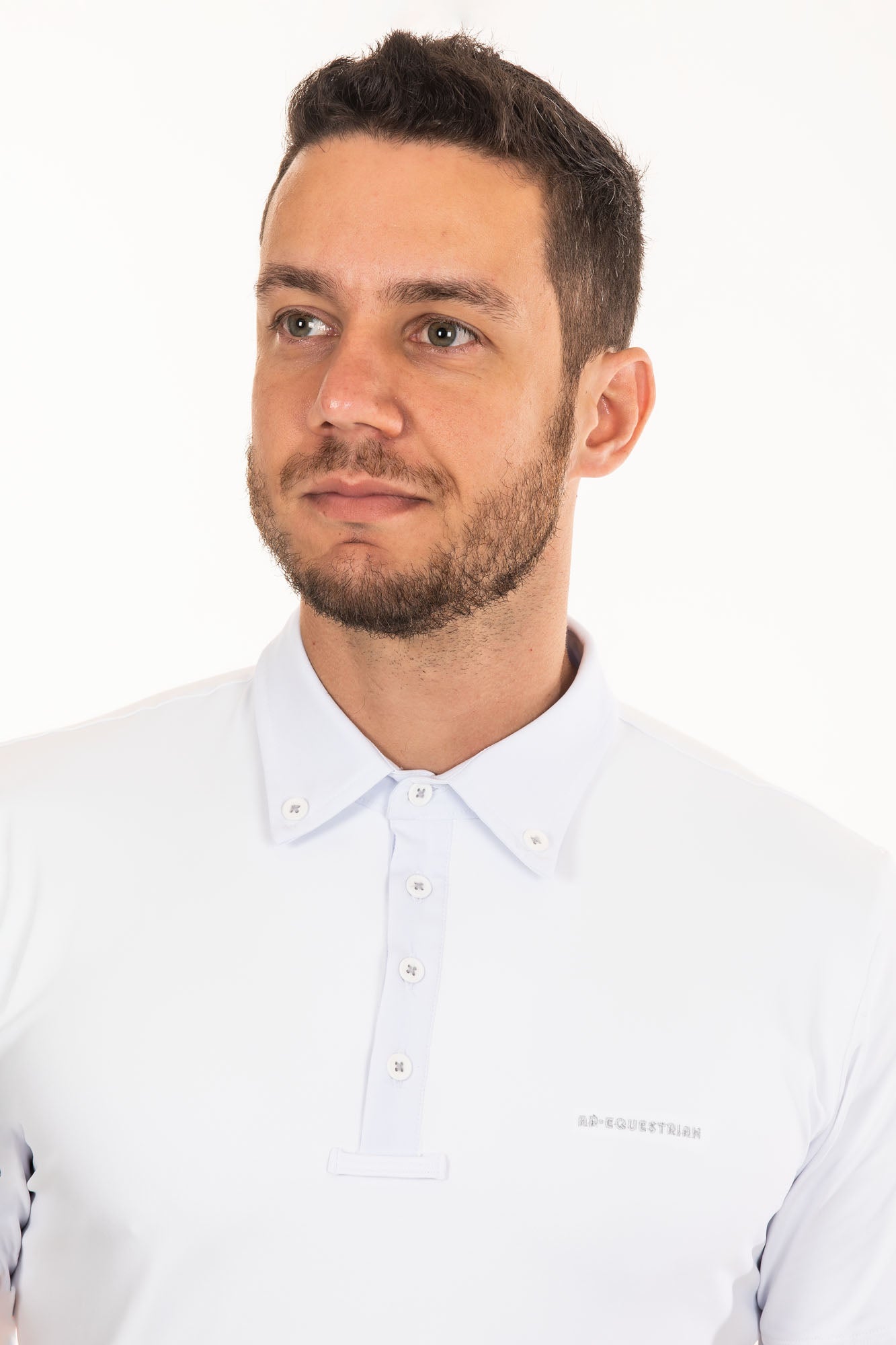 Men's White Equestrian Shirt