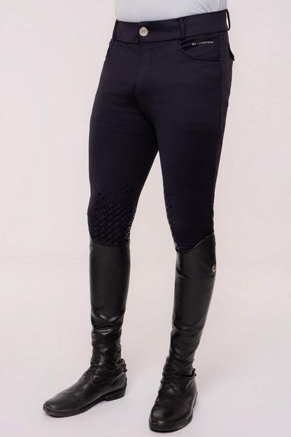 Men's Black Equestrian Breeches