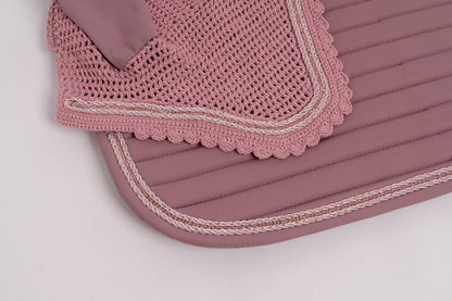 Conjunto Manta e Touca Lilás Antigo