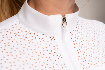 Camisa Hipismo Laise Manga Longa Branca