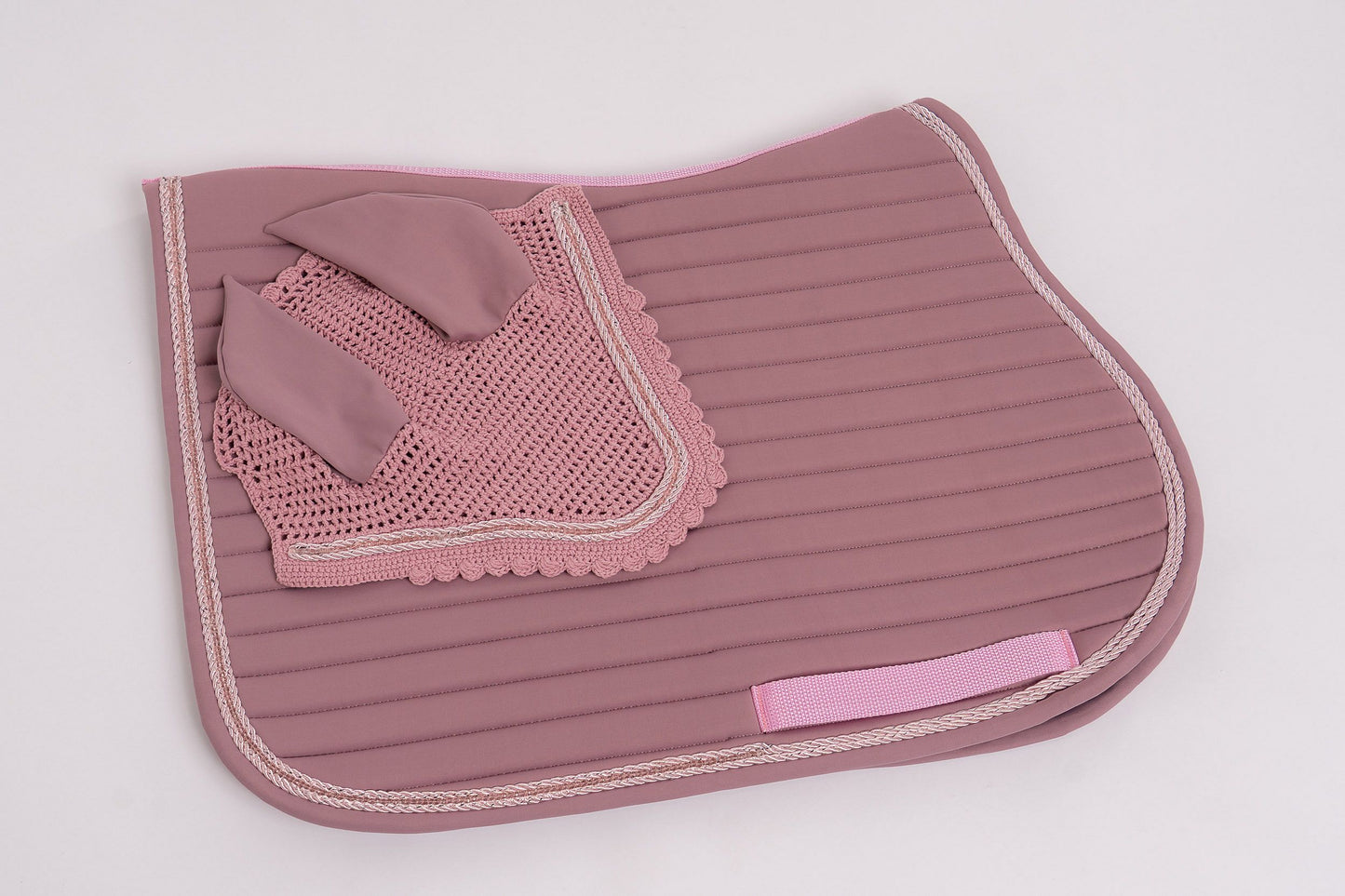 Conjunto Manta e Touca Lilás Antigo