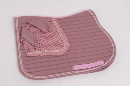 Conjunto Manta e Touca Lilás Antigo