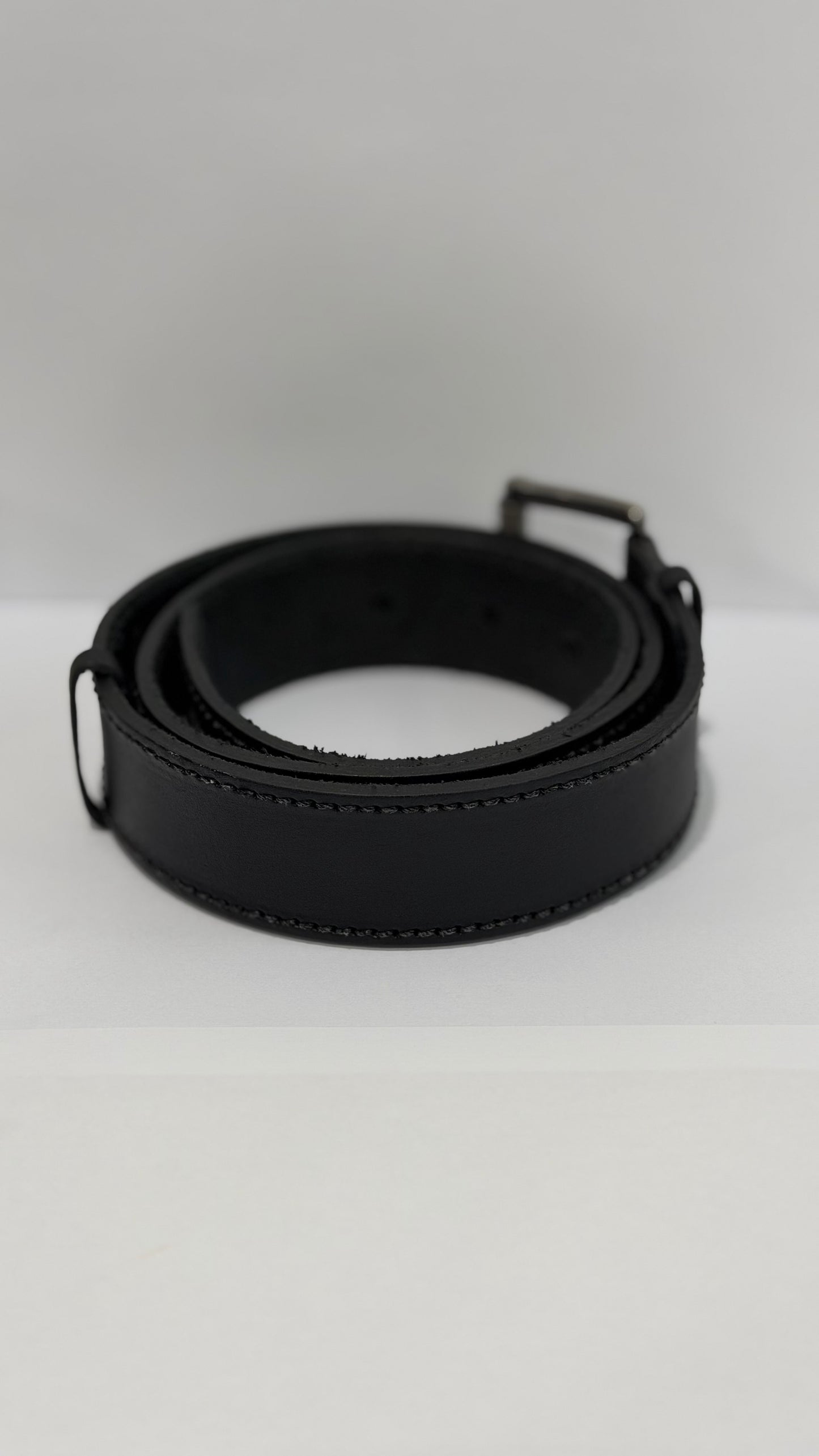 Cinto Hipismo Masculino Liso Preto