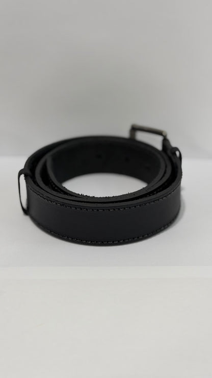 Cinto Hipismo Masculino Liso Preto