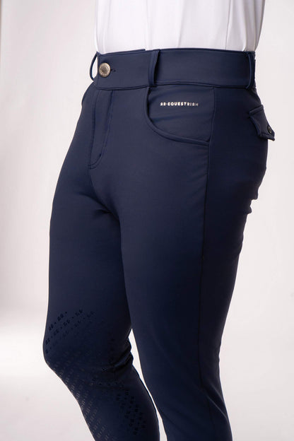 Jodhpurs ecuestres para hombre azul marino