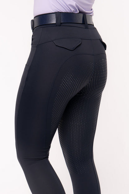 Culote Hipismo Legging Cristal Azul Dark
