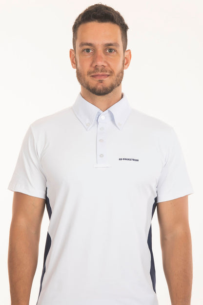 Camisa Hipismo Masculina Bicolor Marinho