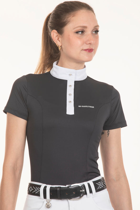 Fresh Crystal Black Equestrian Shirt