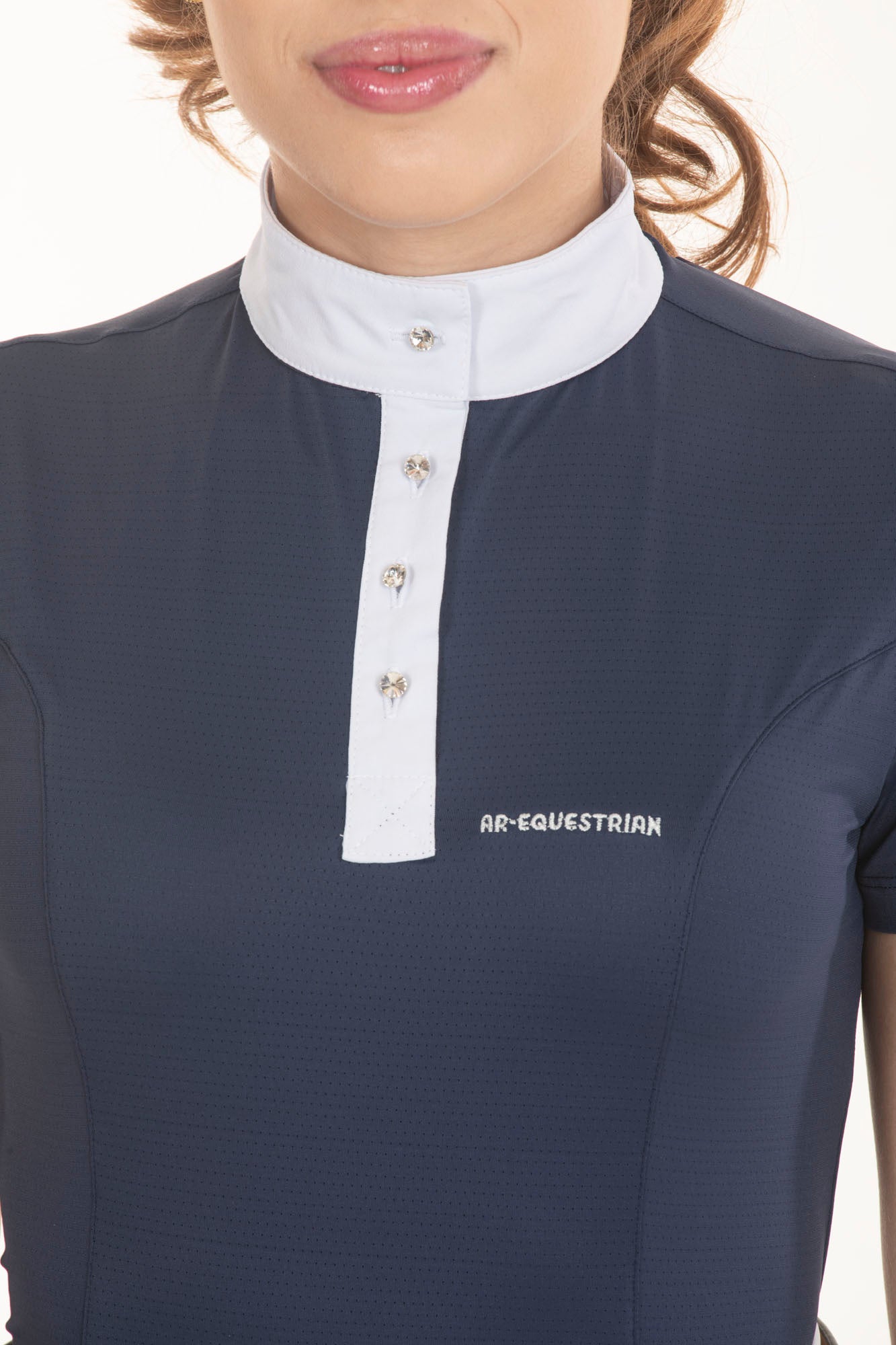 Fresh Navy Crystal Equestrian Shirt