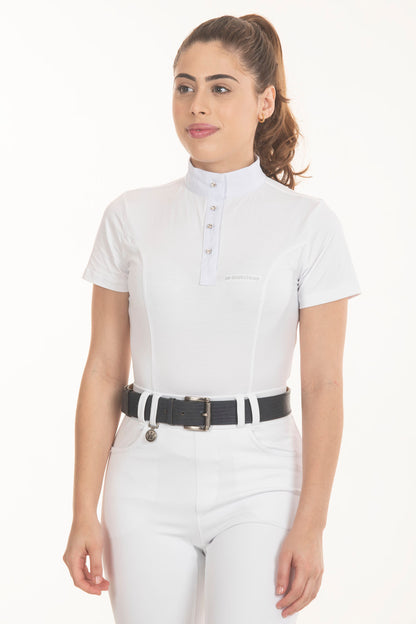 Fresh Crystal White Equestrian Shirt