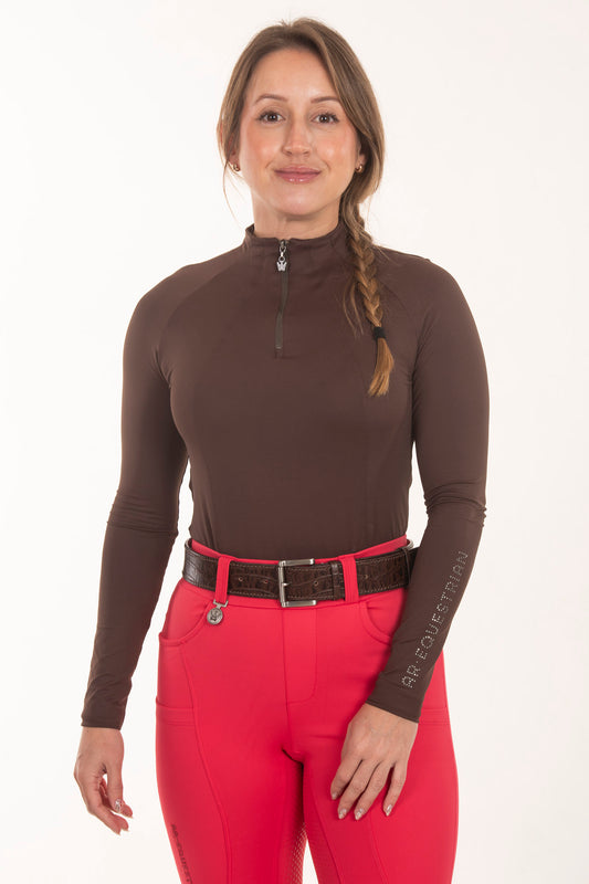 White Crystal Gomos Equestrian Shirt