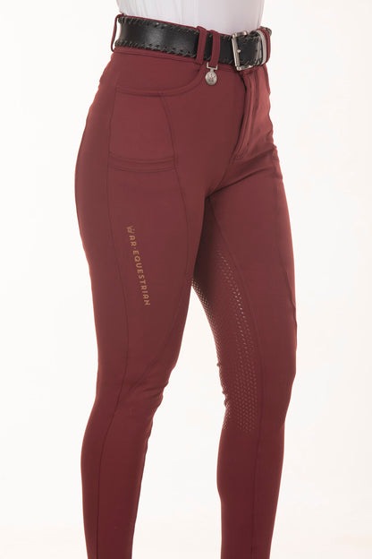 Premium Wine Equestrian Breeches