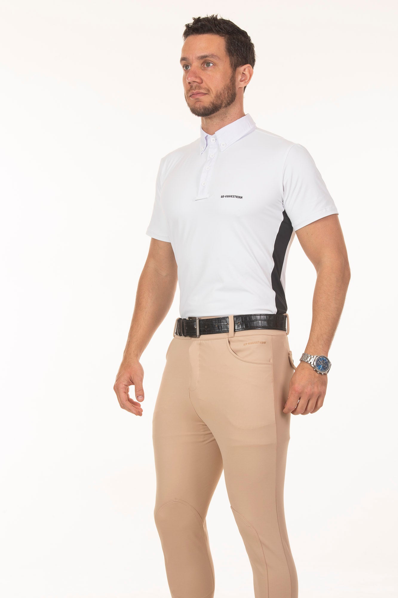 Men's Beige Equestrian Breeches