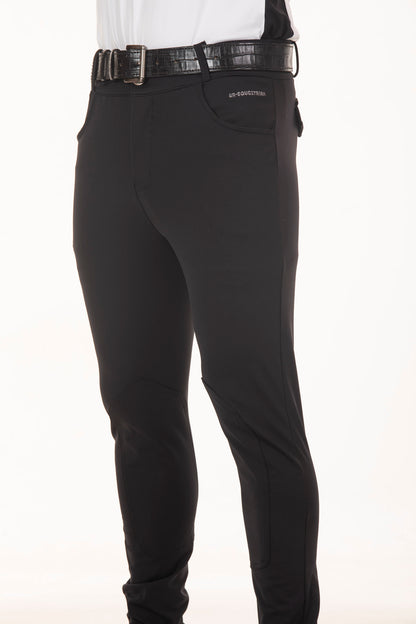 Men's Black Equestrian Breeches