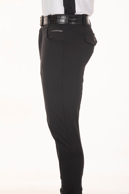 Men's Black Equestrian Breeches