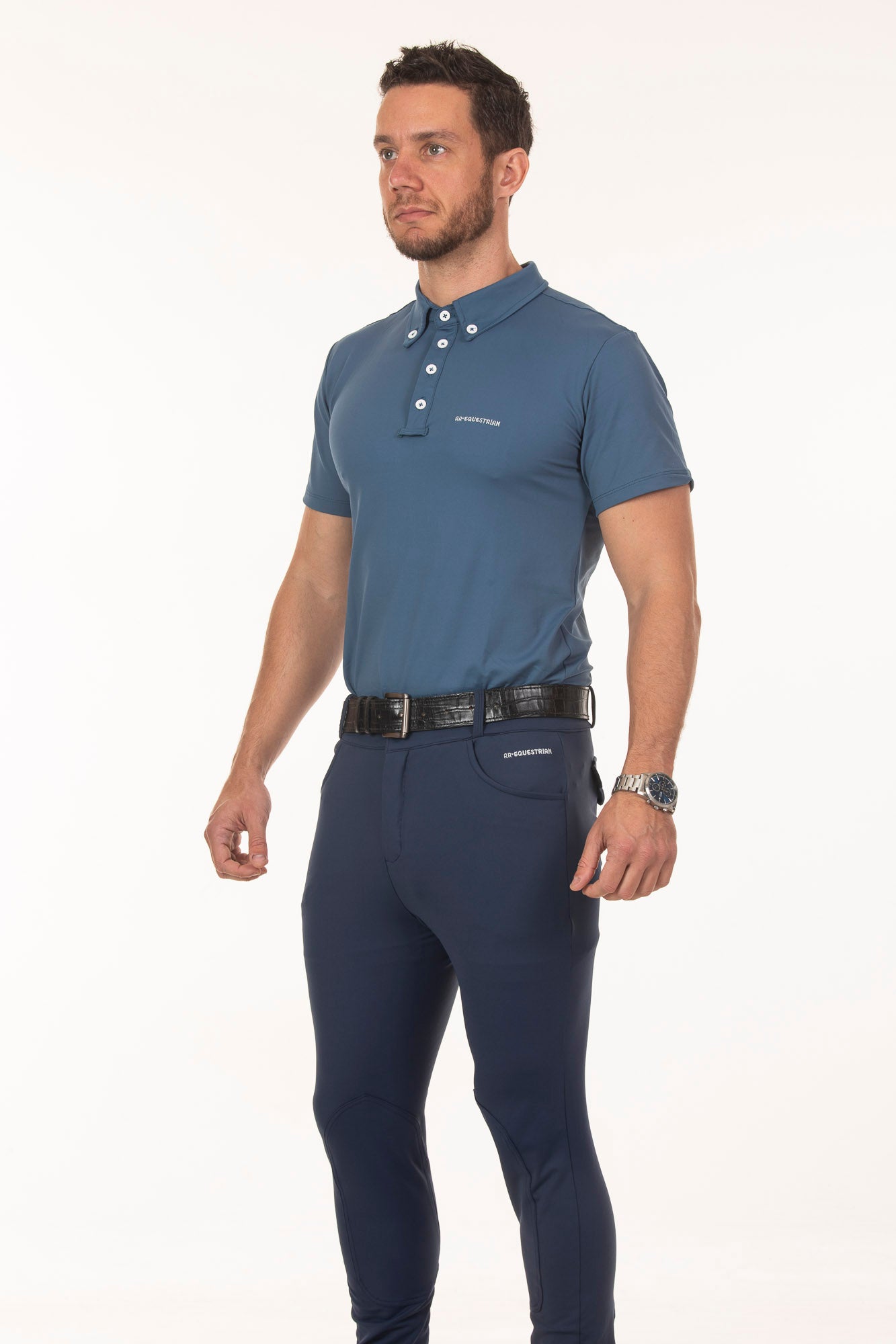 Men's Navy Blue Equestrian Breeches