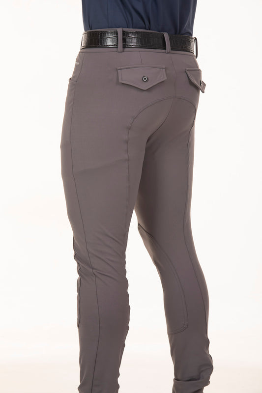 Men's Silver Equestrian Breeches