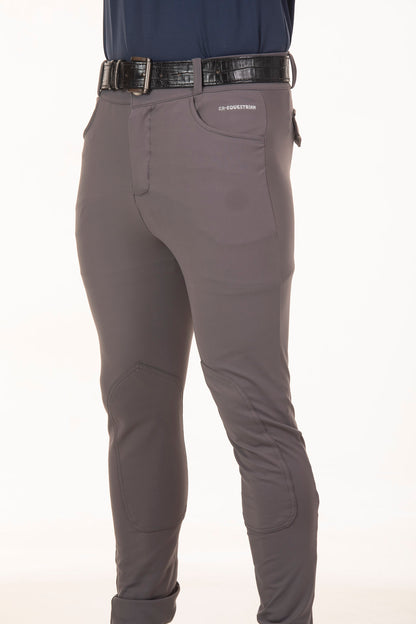 Men's Silver Equestrian Breeches