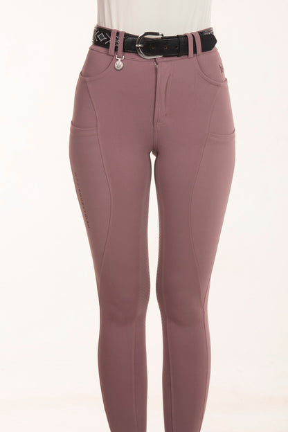 Premium Equestrian Breeches in Old Lilac