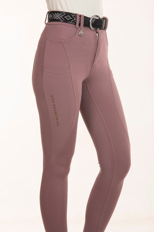 Premium Equestrian Breeches in Old Lilac