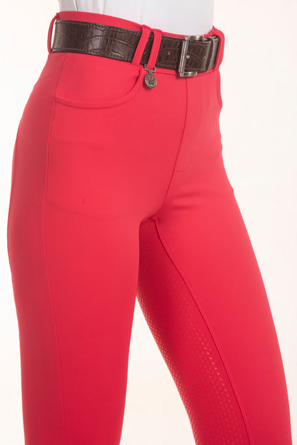 Wine Equestrian Leggings 