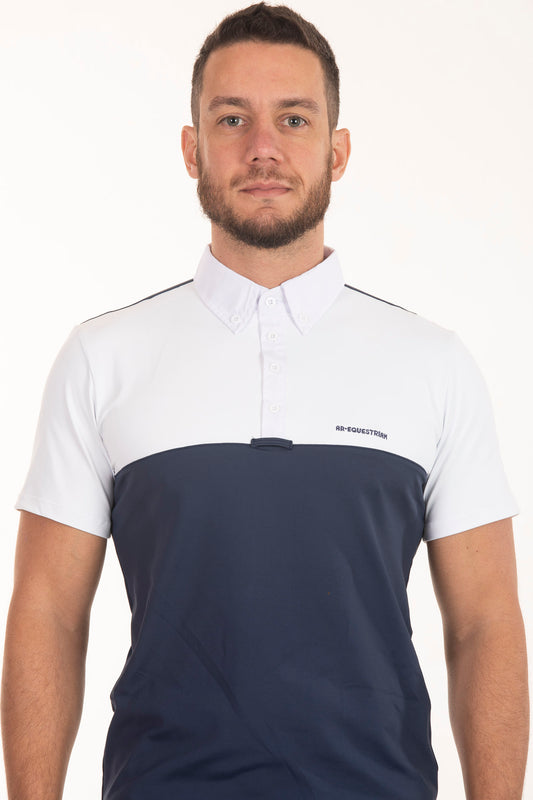 Men's Two-Tone Black Equestrian Shirt