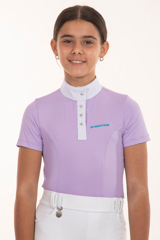 Fresh Crystal Amethyst Children's Equestrian Shirt