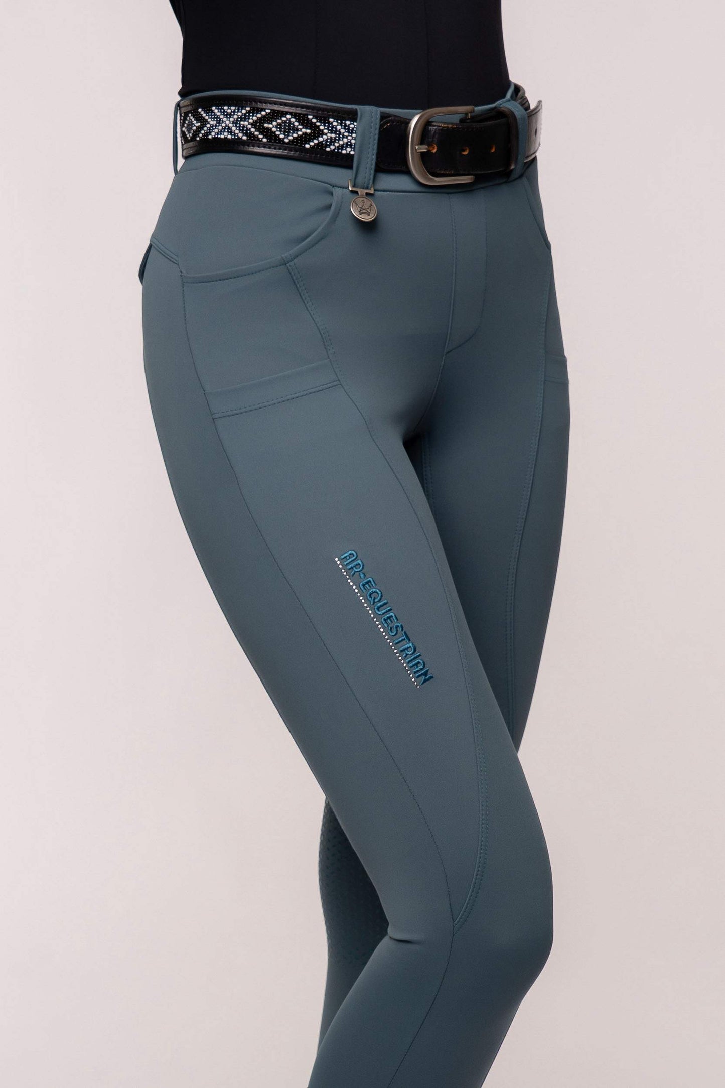 Culote Hipismo Legging Cristal Petróleo