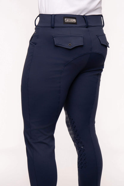 Jodhpurs ecuestres para hombre azul marino