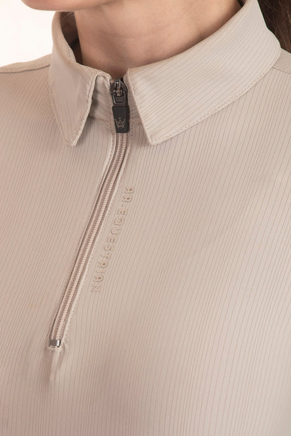 Black Crystal Round Neck Equestrian Shirt
