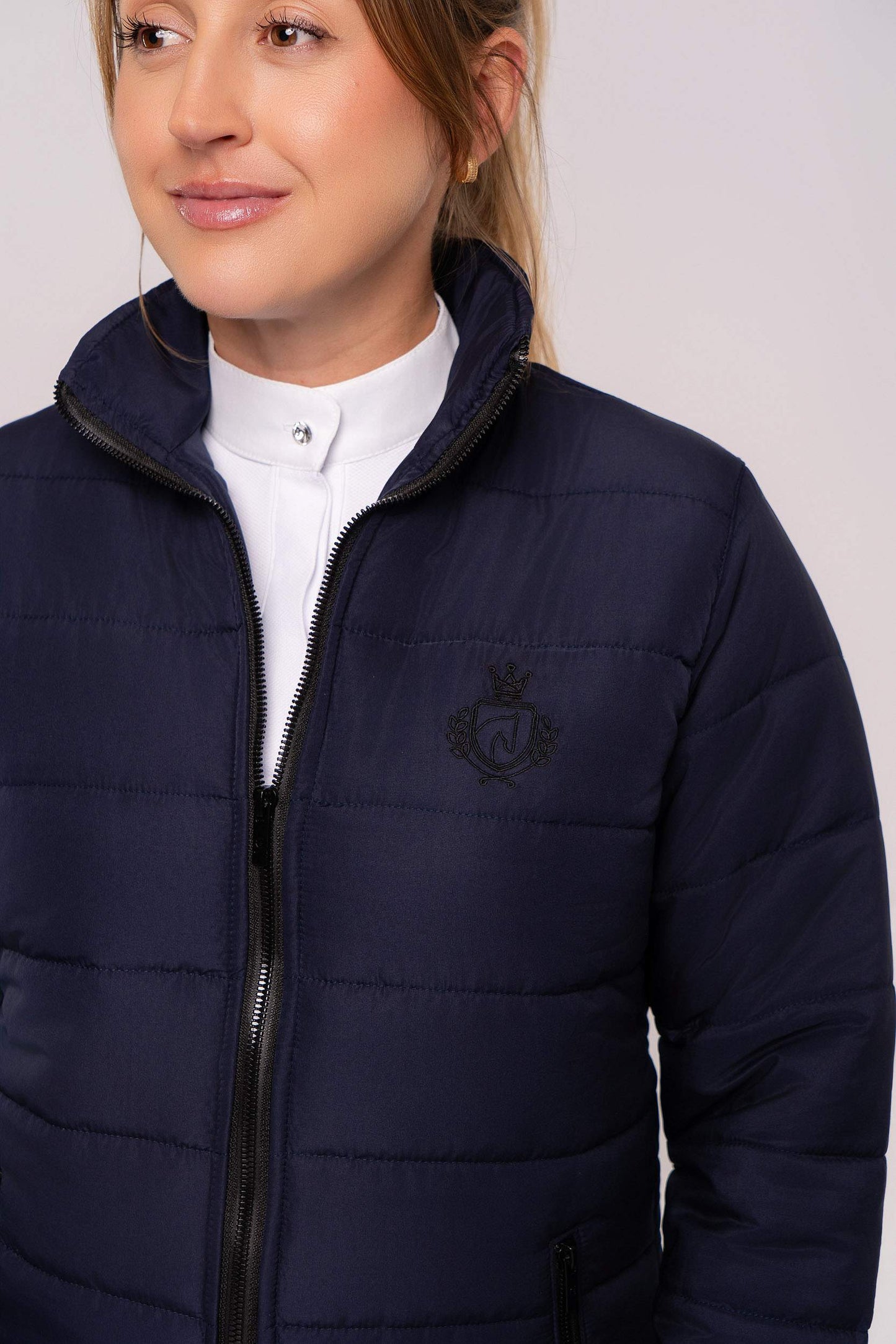 Jaqueta Hipismo Puffer Azul Dark