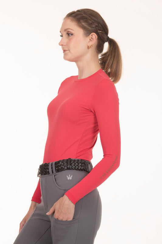 Basic Equestrian Long Sleeve Lychee T-Shirt