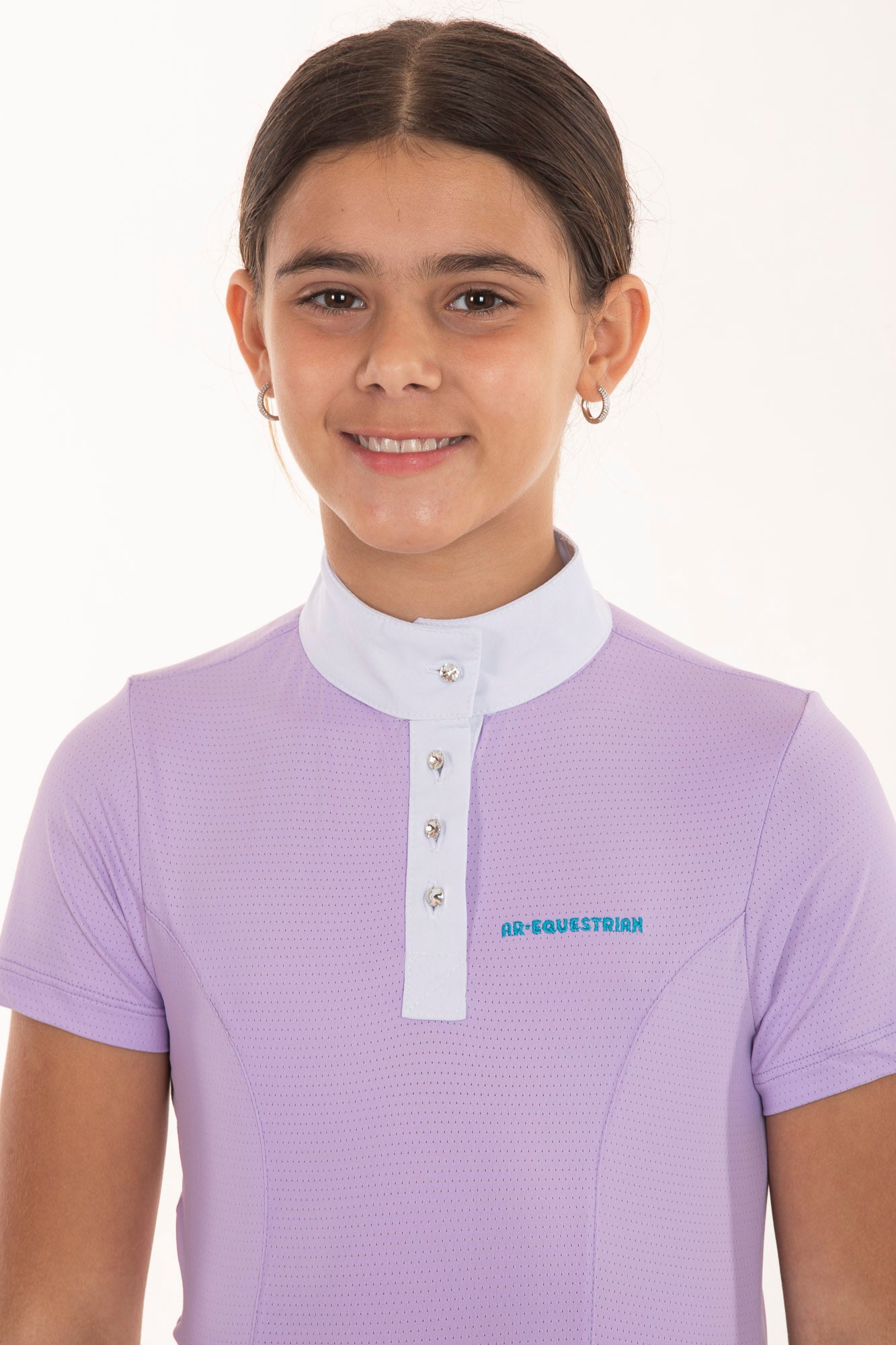 Fresh Crystal Amethyst Children's Equestrian Shirt