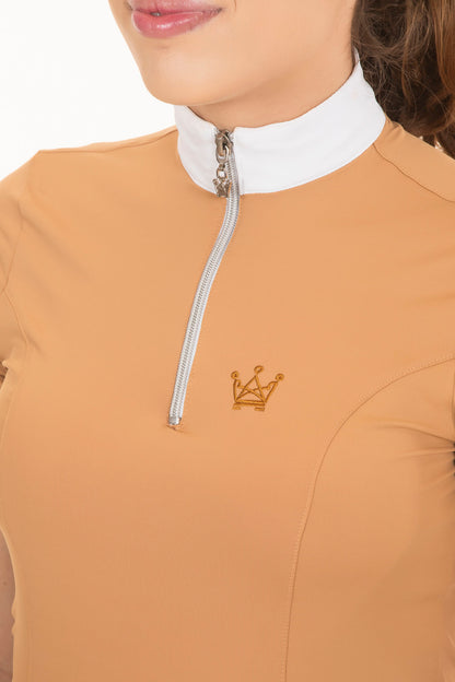 Equestrian Shirt Short Sleeve Caramel Test